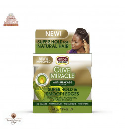 African Pride Olive Miracle Super Hold Smooth Edges