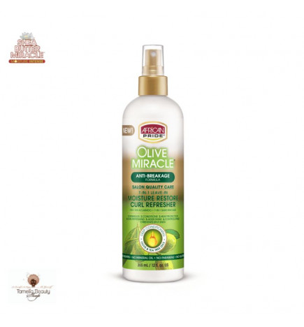 African Pride Olive Miracle 7 in 1 Leave-in Moisture Restore Curl Refresher