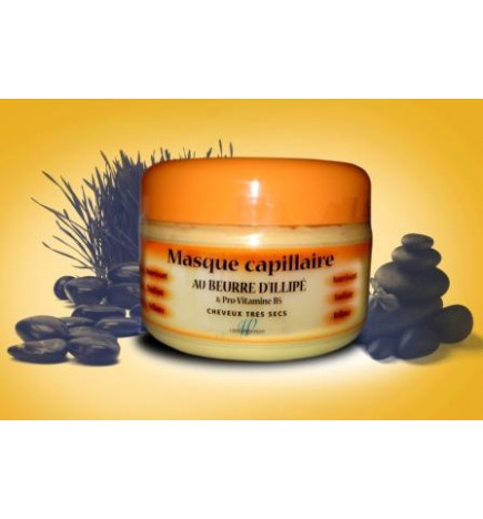 Masque capillaire au beurre d'illipé