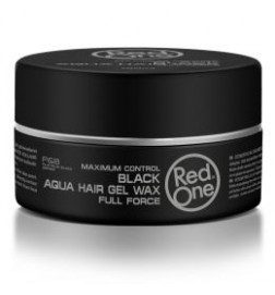 Red One Maximum Control Aqua Hair Gel Wax Black