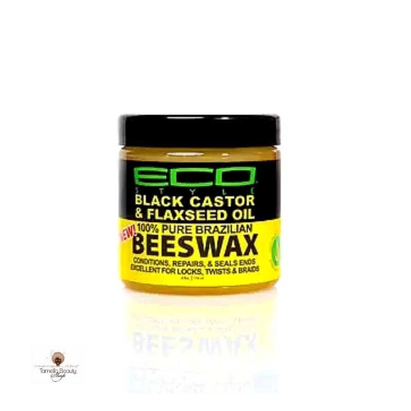 Eco Black Castor Oil & Flaxseed Oil 100 % Pure Brazilian Beeswax